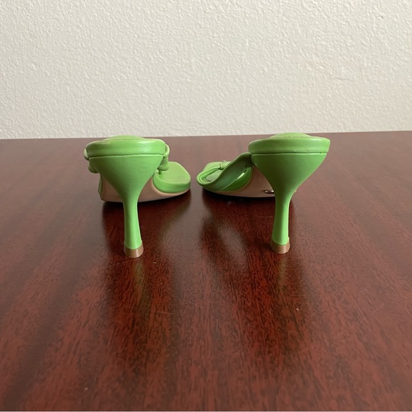 NWT Tony Bianco Bella Mulegreen Lime Nappa Sandals Heels - Picture 8 of 13